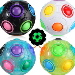 Speed Cube Set 1 pcs Magic Cube IQ Cube Stress Reliever Puzzle Cube BallAdults' Toy Gift