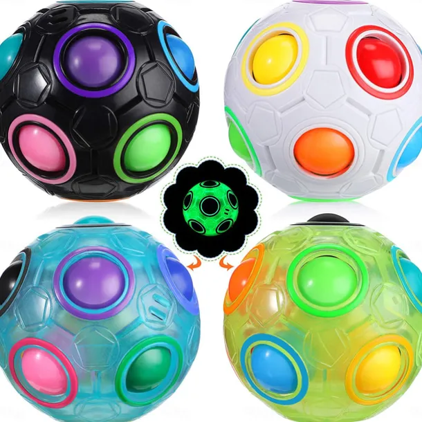 Speed Cube Set 1 pcs Magic Cube IQ Cube Stress Reliever Puzzle Cube BallAdults' Toy Gift