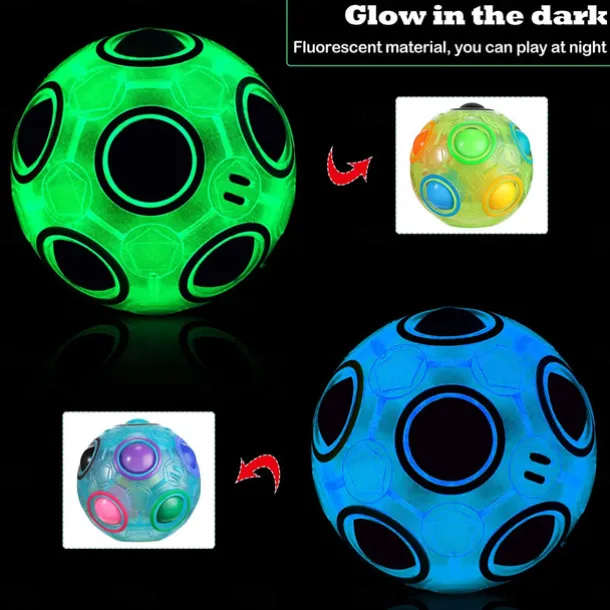 Speed Cube Set 1 pcs Magic Cube IQ Cube Stress Reliever Puzzle Cube BallAdults' Toy Gift