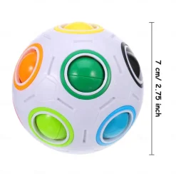 Speed Cube Set 1 pcs Magic Cube IQ Cube Stress Reliever Puzzle Cube BallAdults' Toy Gift