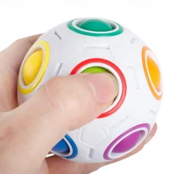 Speed Cube Set 1 pcs Magic Cube IQ Cube Stress Reliever Puzzle Cube BallAdults' Toy Gift