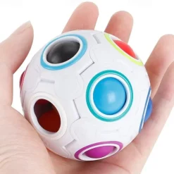 Speed Cube Set 1 pcs Magic Cube IQ Cube Stress Reliever Puzzle Cube BallAdults' Toy Gift