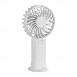 3-Speed Portable Cooling Fan – USB Rechargeable Handheld Electric Fan with 1200mAh Battery for Personal Use