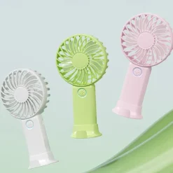 3-Speed Portable Cooling Fan – USB Rechargeable Handheld Electric Fan with 1200mAh Battery for Personal Use