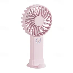 3-Speed Portable Cooling Fan – USB Rechargeable Handheld Electric Fan with 1200mAh Battery for Personal Use