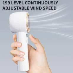 199-Speed Portable TEC Refrigeration Fan – Ultra-High Wind Speed, Low Noise, Compact Handheld Design
