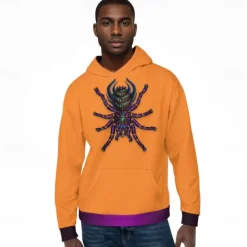 Spider Hoodie Pullover Halloween 3D Front Pocket Graphic Kings Day For Couple's Men's Women's Adults' Halloween Carnival Masquerade 3D Print Party Casual Daily