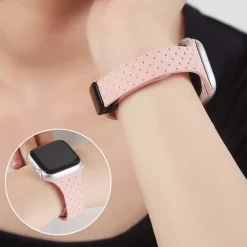 Sport Band Compatible with Apple Watch band 38mm 40mm 41mm 42mm 44mm 45mm 49mm Elastic Rugged Magnetic Clasp Silicone Strap Replacement Wristband for iwatch Ultra 2 Series 9 8 7 SE 6 5 4 3 2 1