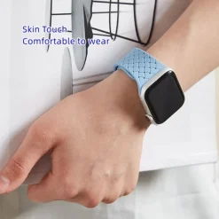 Sport Band Compatible with Apple Watch band 38mm 40mm 41mm 42mm 44mm 45mm 49mm Elastic Rugged Magnetic Clasp Silicone Strap Replacement Wristband for iwatch Ultra 2 Series 9 8 7 SE 6 5 4 3 2 1