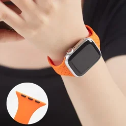 Sport Band Compatible with Apple Watch band 38mm 40mm 41mm 42mm 44mm 45mm 49mm Elastic Rugged Magnetic Clasp Silicone Strap Replacement Wristband for iwatch Ultra 2 Series 9 8 7 SE 6 5 4 3 2 1