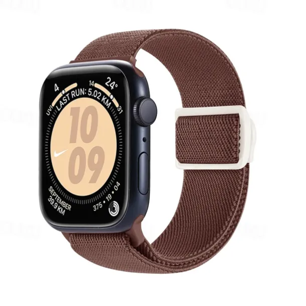 Sport Band Compatible with Apple Watch band 38mm 40mm 41mm 42mm 44mm 45mm 49mm Elastic Adjustable Nylon Strap Replacement Wristband for iwatch Ultra 2 Series 9 8 7 SE 6 5 4 3 2 1