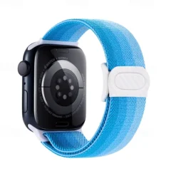 Sport Band Compatible with Apple Watch band 38mm 40mm 41mm 42mm 44mm 45mm 49mm Elastic Adjustable Nylon Strap Replacement Wristband for iwatch Ultra 2 Series 9 8 7 SE 6 5 4 3 2 1