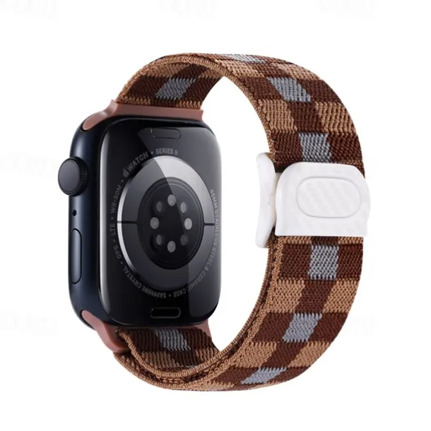Sport Band Compatible with Apple Watch band 38mm 40mm 41mm 42mm 44mm 45mm 49mm Elastic Adjustable Nylon Strap Replacement Wristband for iwatch Ultra 2 Series 9 8 7 SE 6 5 4 3 2 1
