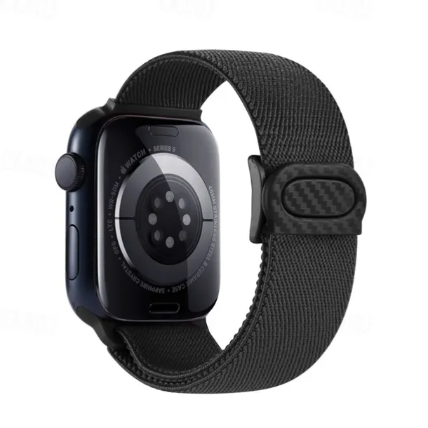 Sport Band Compatible with Apple Watch band 38mm 40mm 41mm 42mm 44mm 45mm 49mm Elastic Adjustable Nylon Strap Replacement Wristband for iwatch Ultra 2 Series 9 8 7 SE 6 5 4 3 2 1