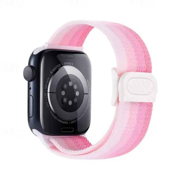 Sport Band Compatible with Apple Watch band 38mm 40mm 41mm 42mm 44mm 45mm 49mm Elastic Adjustable Nylon Strap Replacement Wristband for iwatch Ultra 2 Series 9 8 7 SE 6 5 4 3 2 1