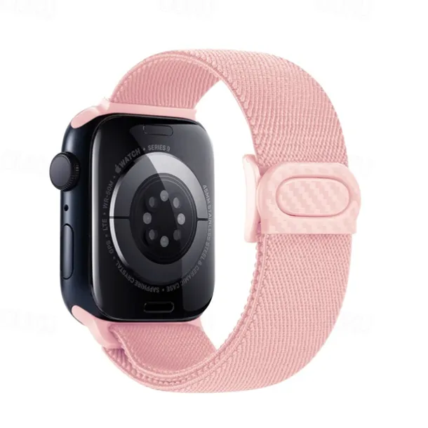 Sport Band Compatible with Apple Watch band 38mm 40mm 41mm 42mm 44mm 45mm 49mm Elastic Adjustable Nylon Strap Replacement Wristband for iwatch Ultra 2 Series 9 8 7 SE 6 5 4 3 2 1