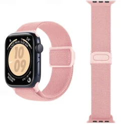 Sport Band Compatible with Apple Watch band 38mm 40mm 41mm 42mm 44mm 45mm 49mm Elastic Adjustable Nylon Strap Replacement Wristband for iwatch Ultra 2 Series 9 8 7 SE 6 5 4 3 2 1