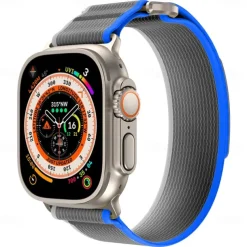 Sport Band Compatible with Apple Watch band 38mm 40mm 41mm 42mm 44mm 45mm 49mm Braided Adjustable Breathable Nylon Strap Replacement Wristband for iwatch Series Ultra 8 7 6 5 4 3 2 1 SE