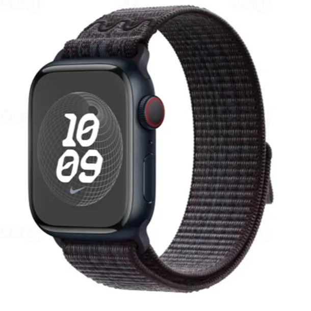Sport Band Compatible with Apple Watch band 38mm 40mm 41mm 42mm 44mm 45mm 49mm Adjustable Fabric Strap Replacement Wristband for iwatch Ultra 2 Series 9 8 7 SE 6 5 4 3 2 1