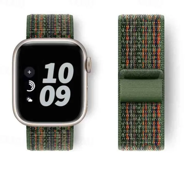 Sport Band Compatible with Apple Watch band 38mm 40mm 41mm 42mm 44mm 45mm 49mm Adjustable Fabric Strap Replacement Wristband for iwatch Ultra 2 Series 9 8 7 SE 6 5 4 3 2 1