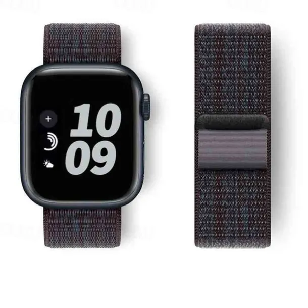 Sport Band Compatible with Apple Watch band 38mm 40mm 41mm 42mm 44mm 45mm 49mm Adjustable Fabric Strap Replacement Wristband for iwatch Ultra 2 Series 9 8 7 SE 6 5 4 3 2 1