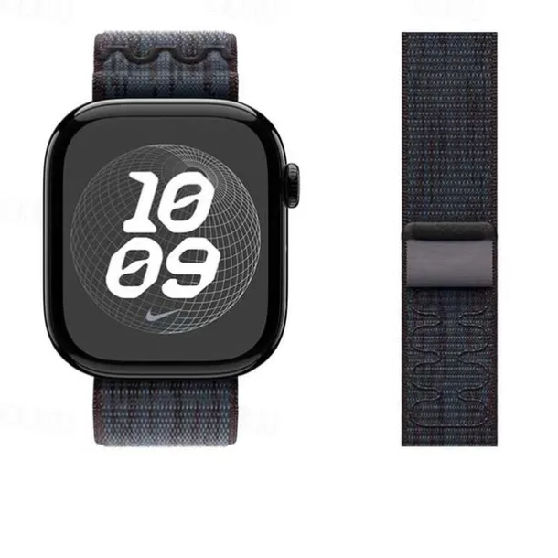Sport Band Compatible with Apple Watch band 38mm 40mm 41mm 42mm 44mm 45mm 49mm Adjustable Fabric Strap Replacement Wristband for iwatch Ultra 2 Series 9 8 7 SE 6 5 4 3 2 1