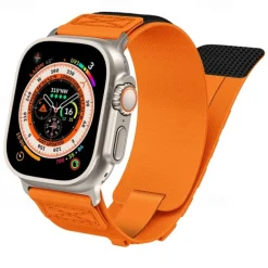 Sport Band Compatible with Apple Watch band 38mm 40mm 41mm 42mm 44mm 45mm 49mm Multilayer Elastic Rugged Nylon Strap Replacement Wristband for iwatch Ultra 2 Series 9 8 7 SE 6 5 4 3 2 1