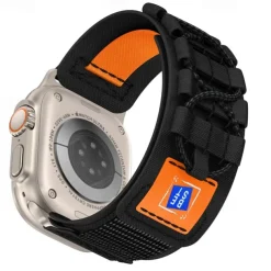 Sport Band Compatible with Apple Watch band 38mm 40mm 41mm 42mm 44mm 45mm 49mm Multilayer Elastic Rugged Nylon Strap Replacement Wristband for iwatch Ultra 2 Series 9 8 7 SE 6 5 4 3 2 1