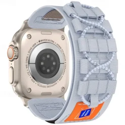 Sport Band Compatible with Apple Watch band 38mm 40mm 41mm 42mm 44mm 45mm 49mm Multilayer Elastic Rugged Nylon Strap Replacement Wristband for iwatch Ultra 2 Series 9 8 7 SE 6 5 4 3 2 1