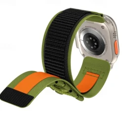 Sport Band Compatible with Apple Watch band 38mm 40mm 41mm 42mm 44mm 45mm 49mm Multilayer Elastic Rugged Nylon Strap Replacement Wristband for iwatch Ultra 2 Series 9 8 7 SE 6 5 4 3 2 1