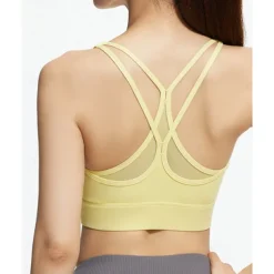 Sports Bra Hollow Mesh Back Sports Bra Fitness Yoga Vest Shockproof Yoga Bra Without Steel Ring