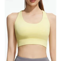 Sports Bra Hollow Mesh Back Sports Bra Fitness Yoga Vest Shockproof Yoga Bra Without Steel Ring