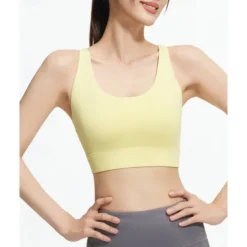 Sports Bra Hollow Mesh Back Sports Bra Fitness Yoga Vest Shockproof Yoga Bra Without Steel Ring