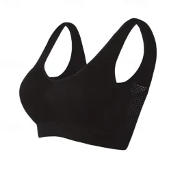 Sports Bra Hollow Mesh Back Sports Bra Fitness Yoga Vest Shockproof Yoga Bra Without Steel Ring