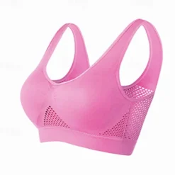 Sports Bra Hollow Mesh Back Sports Bra Fitness Yoga Vest Shockproof Yoga Bra Without Steel Ring