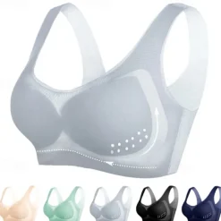 Sports Bra Hollow Mesh Back Sports Bra Fitness Yoga Vest Shockproof Yoga Bra Without Steel Ring