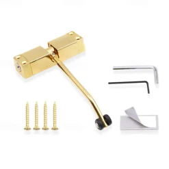 Spring Door Closer, Stainless Steel Adjustable Automatic Door Closer for Residential/Commercial use, Stainless Steel Surface Mounted Door Closer
