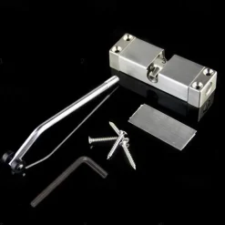 Spring Door Closer, Stainless Steel Adjustable Automatic Door Closer for Residential/Commercial use, Stainless Steel Surface Mounted Door Closer