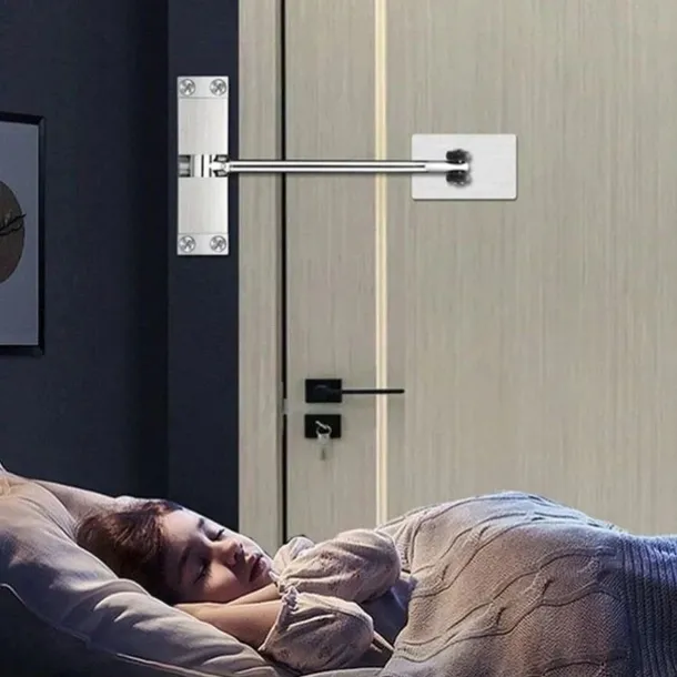 Spring Door Closer, Stainless Steel Adjustable Automatic Door Closer for Residential/Commercial use, Stainless Steel Surface Mounted Door Closer