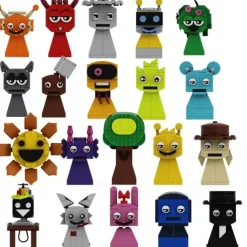 Sprunki Building Blocks Set Sprunki Toys Action Figure DIY Model Kit for Boys Girls 8-14 Creative Horror Music Game Role for Fans Adults Christmas Decor Collectible Gift