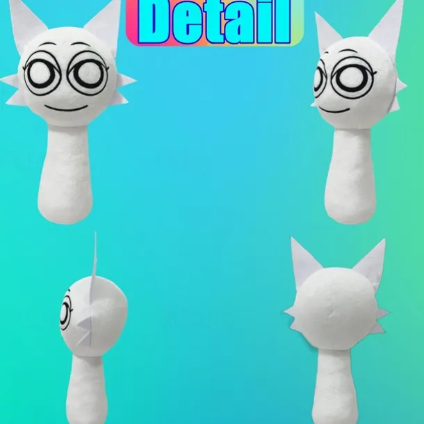 Sprunki Plush 10'' Sprunky Wenda and Gray Plushies Sprunk Soft and Funs Stuffed Toys Dolls for Fans and Friends Birthday