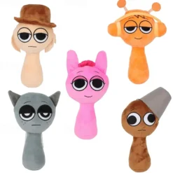 Sprunki Plush Sprunky Wenda and Gray Plushies Sprunk Soft and Funs Stuffed Toys Dolls for Fans and Friends Birthday