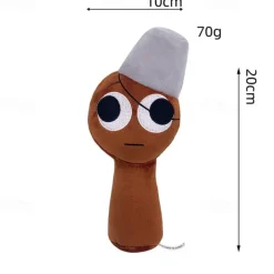 Sprunki Plush Sprunky Wenda and Gray Plushies Sprunk Soft and Funs Stuffed Toys Dolls for Fans and Friends Birthday(RANDOM STYLE)