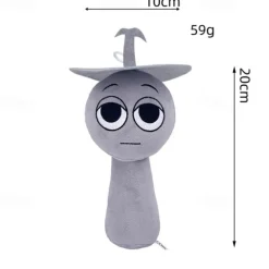 Sprunki Plush Sprunky Wenda and Gray Plushies Sprunk Soft and Funs Stuffed Toys Dolls for Fans and Friends Birthday(RANDOM STYLE)