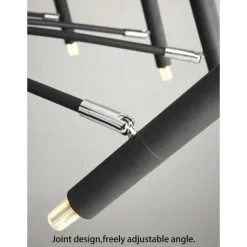 Sputnik Chandelier Metal Chandelier 3 Color Light 12/15/18/24 Head Chandelier in Black for Bedroom,Living Room,Dining Room 85-265V