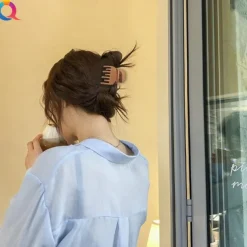 Square Claw Clips Big and Small Neutral Rectangle Hair Claw Clips Non-slip Matte Large Hair Clips for Women Strong Hold jaw clip for Thick Thin Hair