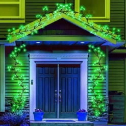 St. Patrick's Day Green Decorative Light String 96 Beads USB Power 8 Modes