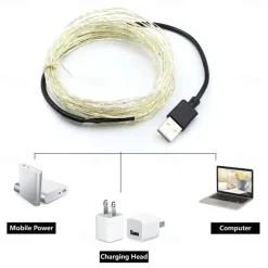 St. Patrick's Day Lights 9pcs 2m 20 LEDs String Lights Warm White White Red Gypsophila LED Lights Outdoor Cuttable New Design USB Powered Garden Courtyard Decoration Lamp