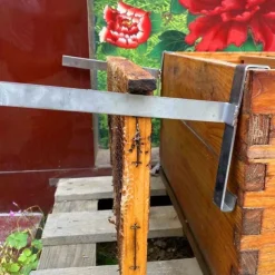 Stainless Steel Beehive Supports 2pcs Durable Stainless Steel Beehive Frame Supports - No Electricity or Batteries Required for Beekeeping