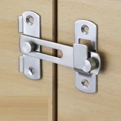 Stainless Steel Hasp Latch Lock Door Lock Guard Latch Boltfor Sliding Door Window Cabinet Fitting for Home Security Door Hardware Accessories